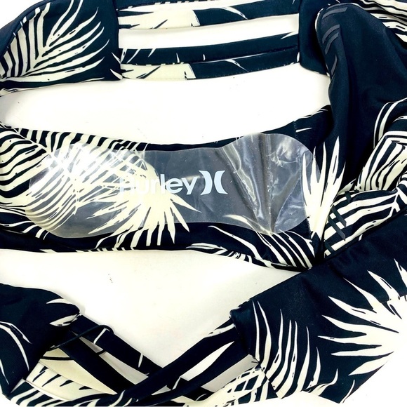 Hurley Max Floreetah Mod Black Palm Surf Bottom Size M - Picture 8 of 13